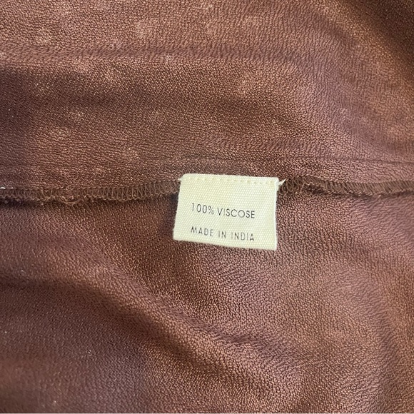 Ali Golden Brown Polka Dot Wrap Tank Dress XS - Picture 12 of 12